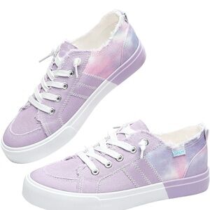 NWOT Women's Sneaker Color Washed Canvas Slip on Shoes Size 9